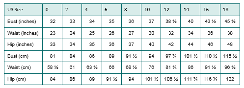 us sizing in cm