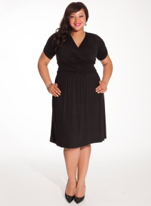 plus size little black dress