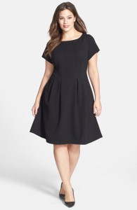 plus size black dress