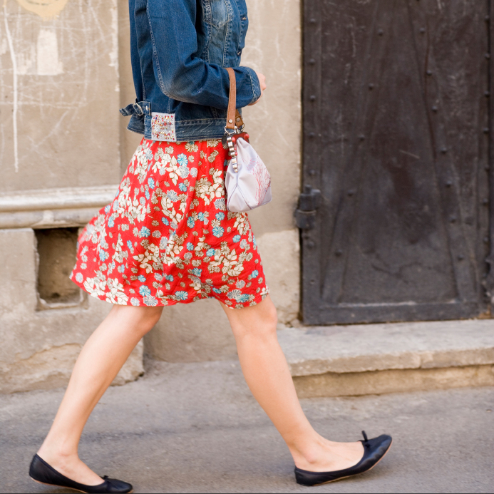Flat shoes to wear with skirts sale